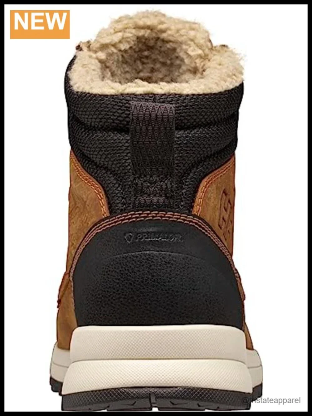 Men's Waterproof Insulated Winter Snow Boots Ankle-High Pull-On Lace-Up Leather